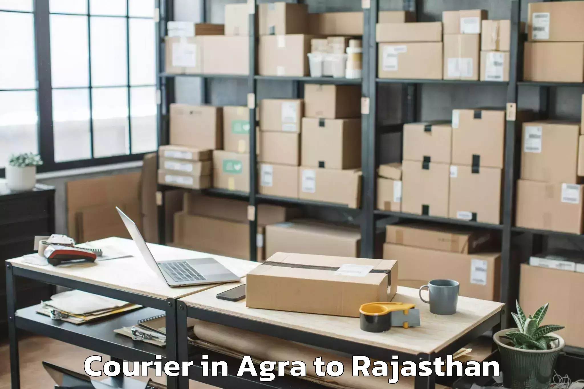 Book Agra to Jalor Courier Online